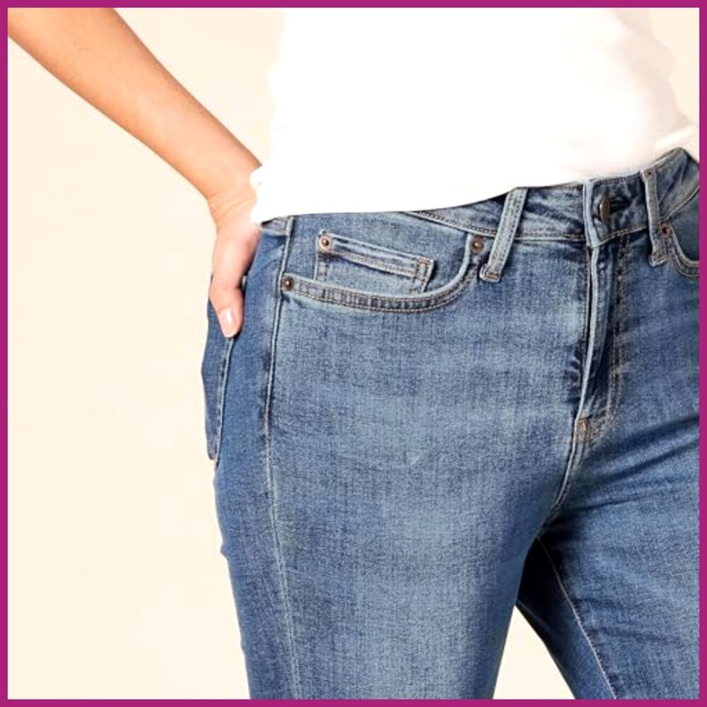 High-Rise Skinny Jeans with All-Day Stretch Cotton Blend - Picture 4 of 7
